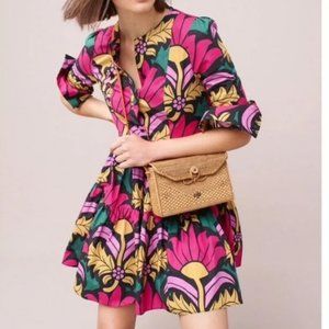 J Crew tiered dress in Grandi Fiori print